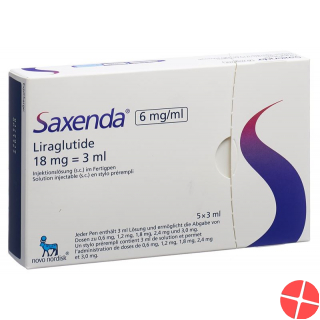 Saxenda Injektionslösung 6mg/ml 5 Fertpen 3ml