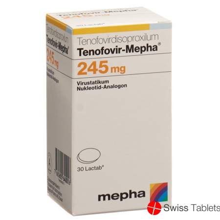 Tenofovir Mepha Lactab 245mg Dose 30 Stück buy online