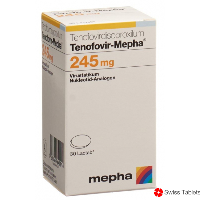 Tenofovir Mepha Lactab 245mg Dose 30 Stück buy online