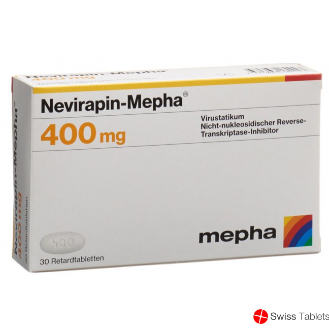 Nevirapin Mepha Retard Tablette 400mg Blister 30 Stück buy online