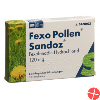 Fexo Pollen Sandoz Filmtabletten 120mg 10 Stück