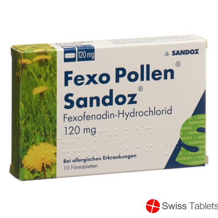 Fexo Pollen Sandoz Filmtabletten 120mg 10 Stück buy online