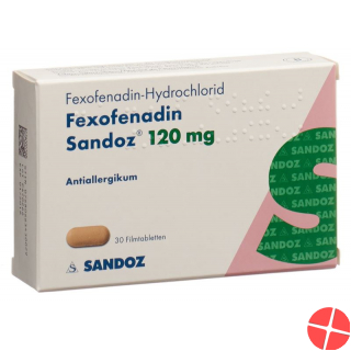 Fexofenadin Sandoz Filmtabletten 120mg 30 Stück