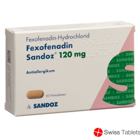 Fexofenadin Sandoz Filmtabletten 120mg 30 Stück buy online