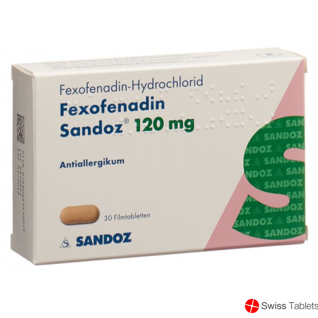 Fexofenadin Sandoz Filmtabletten 120mg 30 Stück buy online