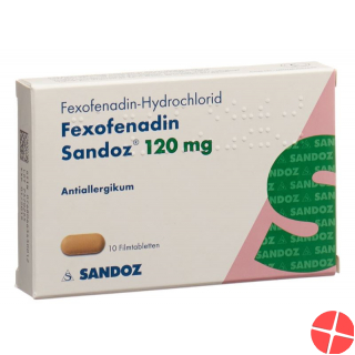 Fexofenadin Sandoz Filmtabletten 120mg 10 Stück