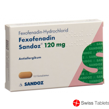 Fexofenadin Sandoz Filmtabletten 120mg 10 Stück buy online