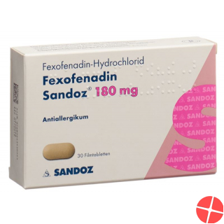 Fexofenadin Sandoz Filmtabletten 180mg 30 Stück