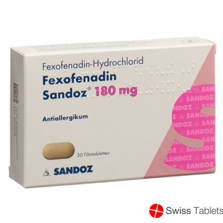 Fexofenadin Sandoz Filmtabletten 180mg 30 Stück buy online