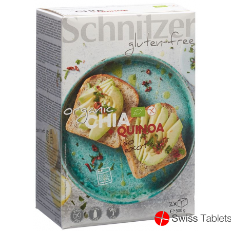 Schnitzer Bio Chia Quinoa Brot 500g buy online