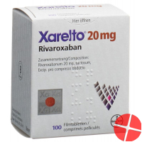 Xarelto Filmtabletten 20mg Dose 100 Stück