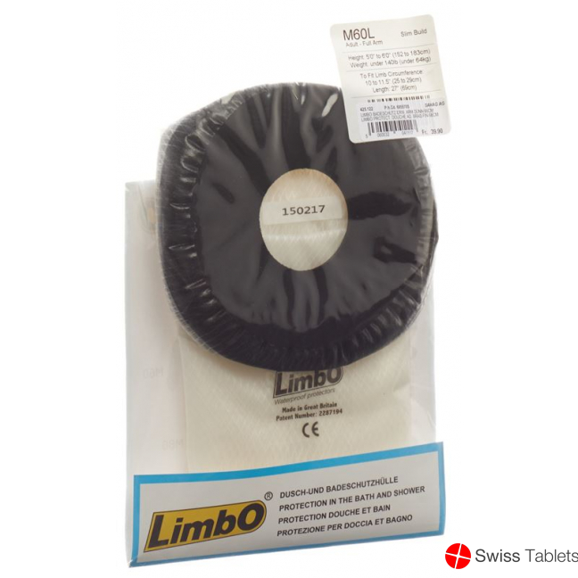 Limbo Badeschutz 66cm Arm dünn 25-29cm Erwachsene buy online