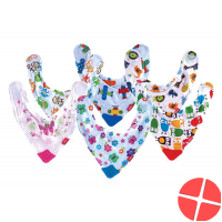 Nuby bib with bite corner design line