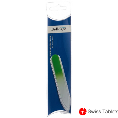 Belleage glass nail file small with protective cover buy online