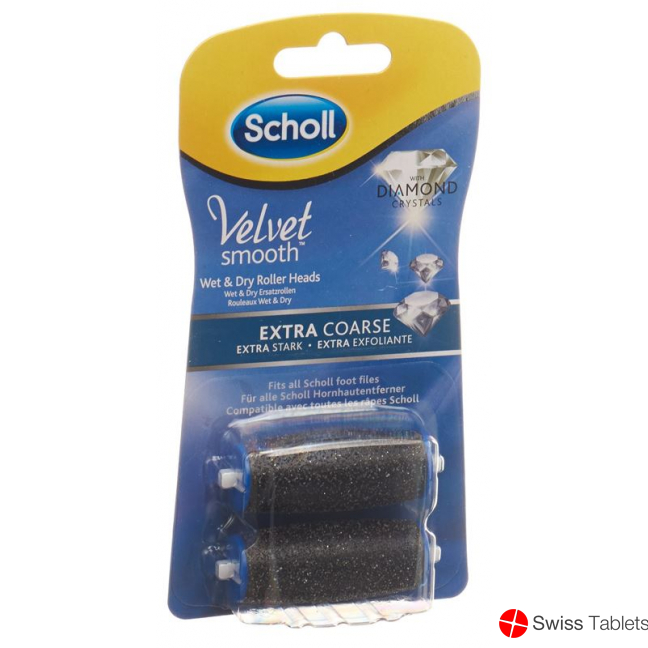 Scholl Velvet Smooth Wet & Dry Ersatzroller Extra Stark Diamantpartikel 2 Stück buy online
