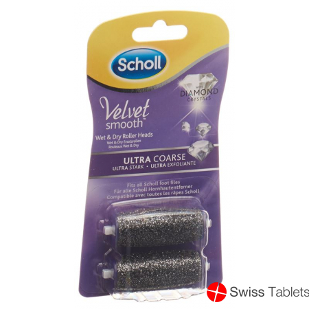 Erdatzrollen Scholl Velvet Smooth Pedi Roll Extra Stark Diamant 2 Stück buy online