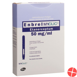Enbrel Myclic Injektionslösung 50mg/ml 2 Fertpen 1ml