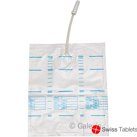 Sahag Urinbeutel 1.5L 90cm ohne Ablauf 10 Stück buy online