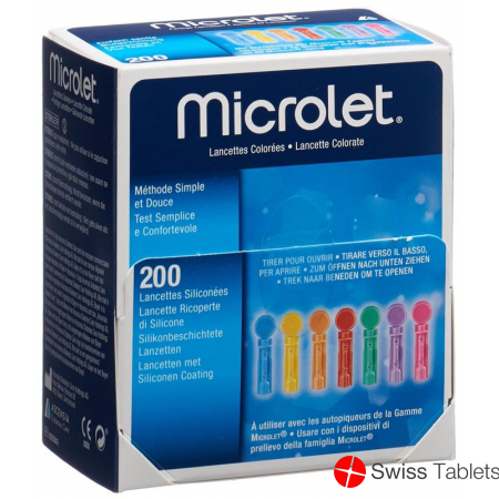 Microlet Lanzetten Farbig 200 Stück buy online