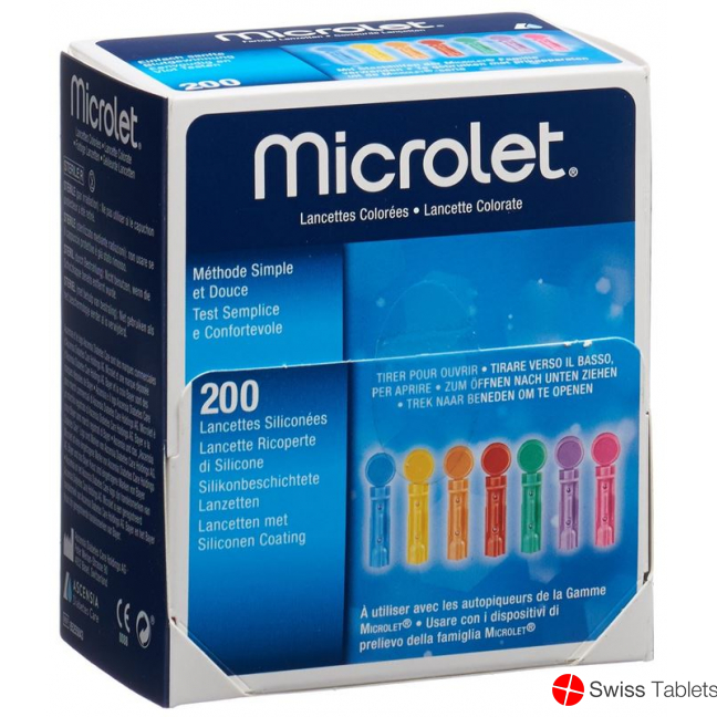 Microlet Lanzetten Farbig 200 Stück buy online