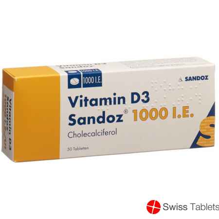 Vitamin D3 Sandoz Tabletten 1000 Ie 50 Stück buy online