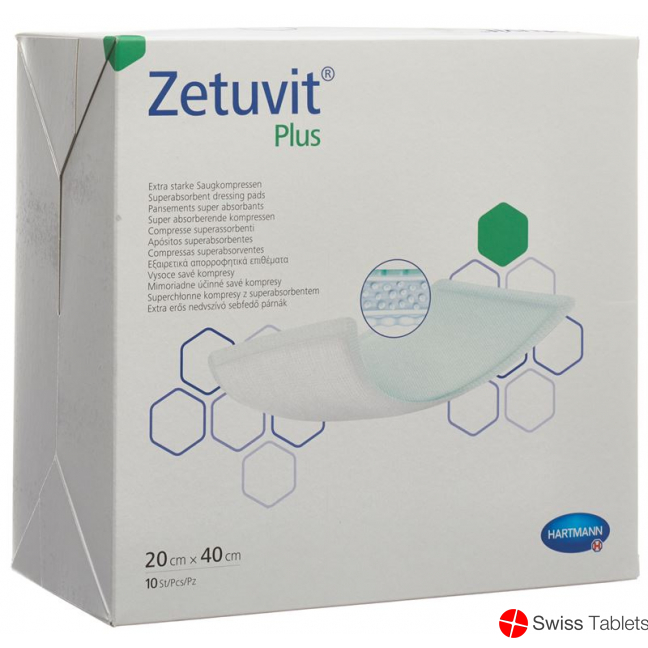 Zetuvit Plus Absorptionsverband 20x40cm 10 Stück buy online