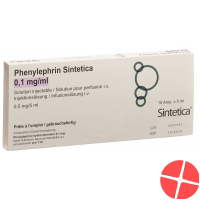 Phenylephrin Sintetica 0.1mg/ml 10 Ampullen 5ml Phenylephrin Sintetica 0.1mg/ml 10 Ampullen 5ml
