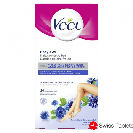 Veet Kaltwachsstreifen Bikini & Achseln Sensible Haut 8x 2 Stück buy online