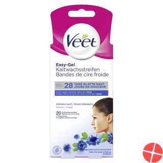 Veet Präzisions Kaltwachsstreifen Gesicht Sensible Haut 10x 2 Stück