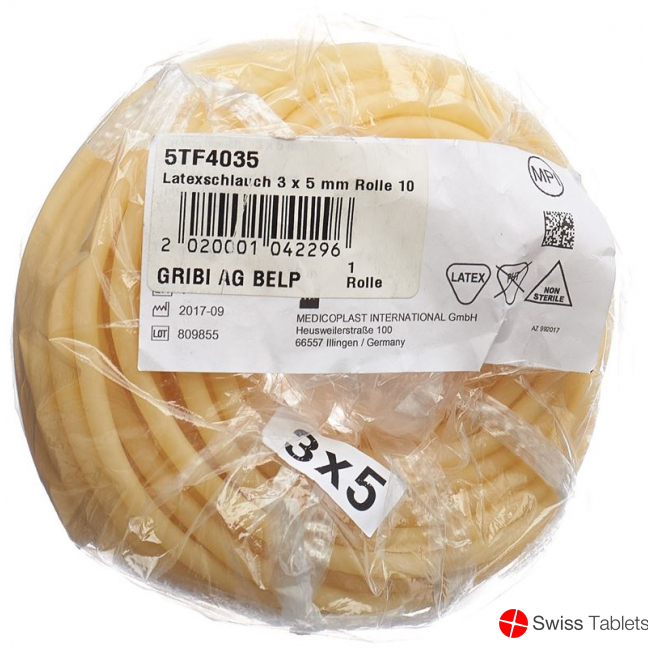 Gribi Latexschlauch 3x5mm 10m Unsteril Rolle buy online