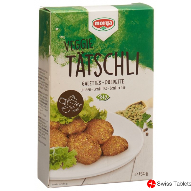 Morga Linsentaetschli Glutenfrei Bio 150g buy online