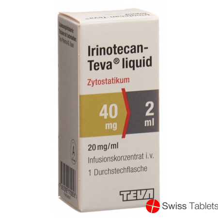 Irinotecan Teva Liquid 40mg/2ml Durchstechflasche buy online