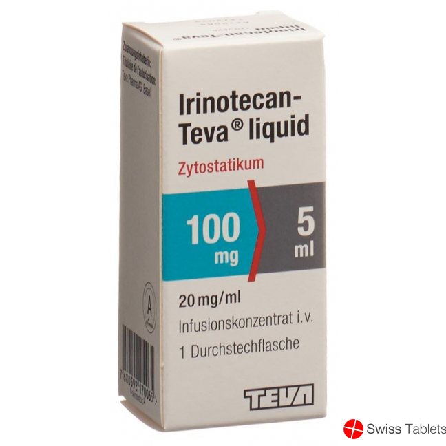 Irinotecan Teva Liquid 100mg/5ml Durchstechflasche buy online