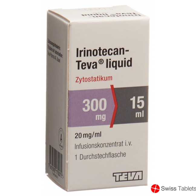Irinotecan Teva Liquid 300mg/15ml Durchstechflasche buy online