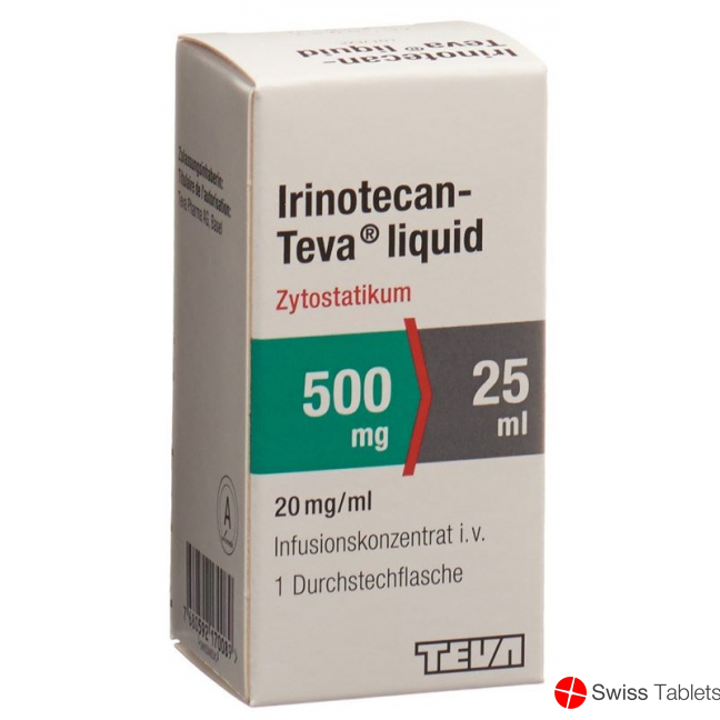 Irinotecan Teva Liquid 500mg/25ml Durchstechflasche buy online