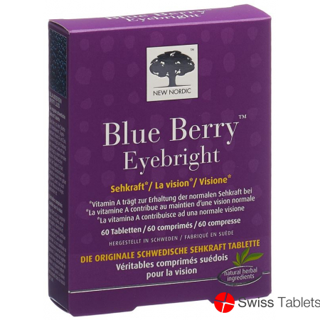 New Nordic Blue Berry Eyebright Tabletten 60 Stück buy online
