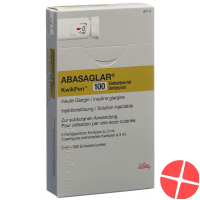 Abasaglar Inj Lös 100 U / ml KwikPen (U80) 5 Fertspr 3 ml