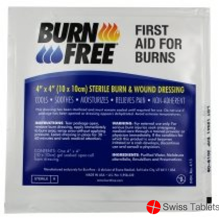 Burnfree wound dressing 10x10cm sterile with gel buy online