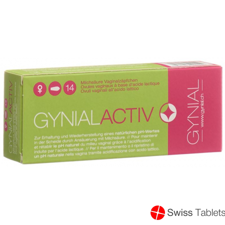 Gynialactiv Milchsäure Vaginalzäpfchen 14 Stück buy online