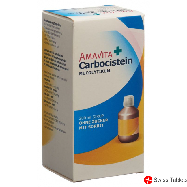 Amavita Carbocistein 750mg/15ml (neu) Flasche 200ml buy online