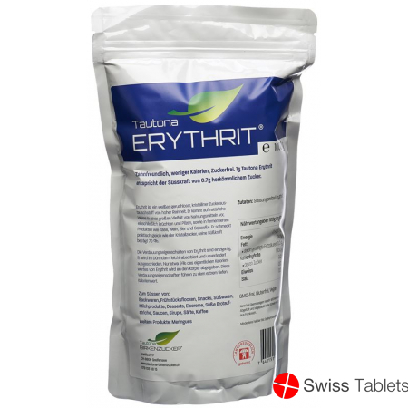 Tautona Erythrit Verschlussbeutel 1kg buy online