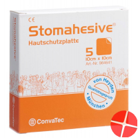 Stomahesive Hautschutzplatten 10x10cm 5 Stück