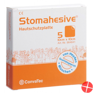 Stomahesive Hautschutzplatten 10x10cm 5 Stück