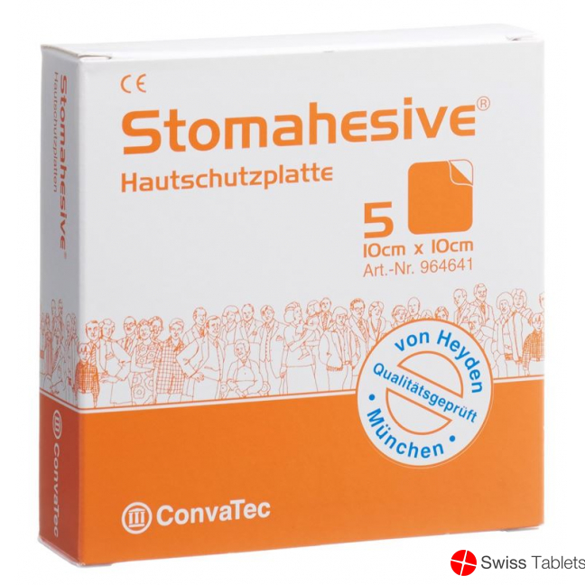 Stomahesive Hautschutzplatten 10x10cm 5 Stück buy online
