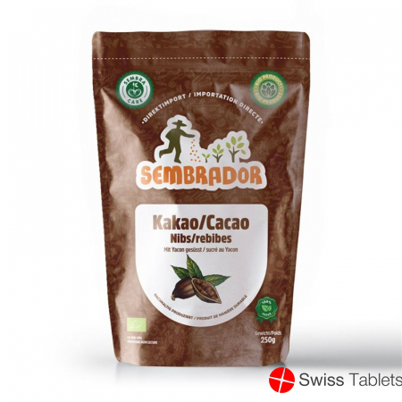 Sembrador Kakao Nibs mit Yacon Gesuesst Bio 250g buy online