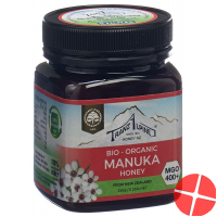Hoyer Manukahonig Mgo 400+ Bio Glas 250g