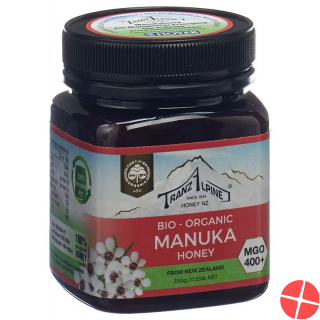 Hoyer Manukahonig Mgo 400+ Bio Glas 250g