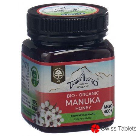 Hoyer Manukahonig Mgo 400+ Bio Glas 250g buy online