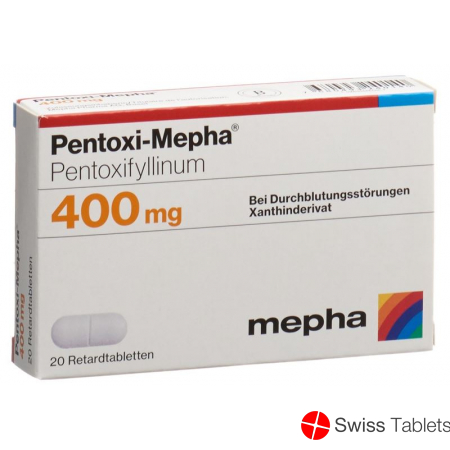 Pentoxi Mepha Retard Tabletten 400mg 20 Stück buy online
