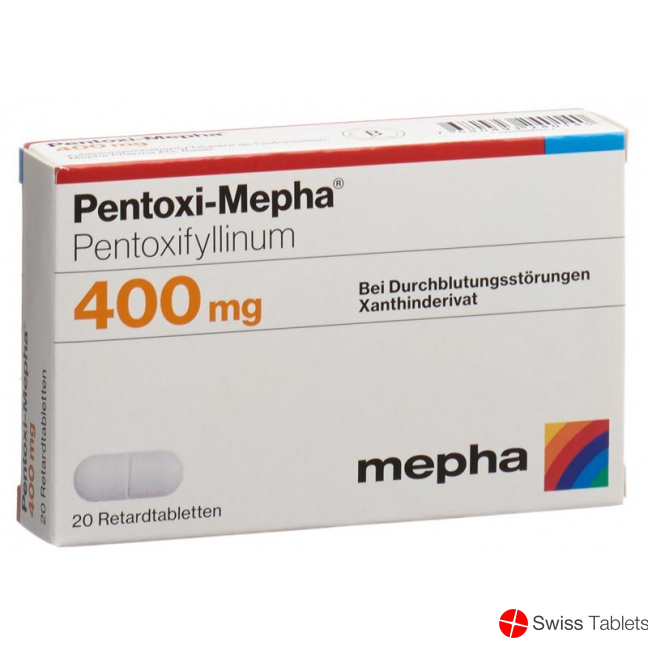 Pentoxi Mepha Retard Tabletten 400mg 20 Stück buy online
